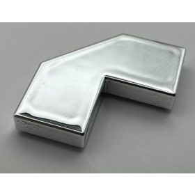   27263 Chrome Silver Tile, Modified 2 x 2 Corner with Cut Corner - Facet  27263 Custom Chromed by BUBUL