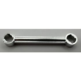   2739 | Chrome Silver Technic, Link 1 x 6 with Stoppers | Custom Chromed by Bubul
