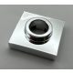 27448 | Chrome Silver Turntable 2 x 2 Square Base | Custom Chromed by BUBUL