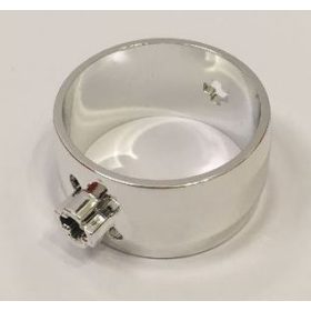   2745 | Chrome Silver Cylinder 4 x 4 x 1 2/3 with Axle Holes | Custom Chromed by BUBUL