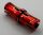 2780 | Chrome Red Technic, Pin with Friction Ridges Lengthwise WITH Center Slots | Custom Chromed by Bubul
