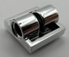 2817 | Chrome Silver Plate, Modified 2 x 2 with Pin Holes | Custom Chromed by BUBUL