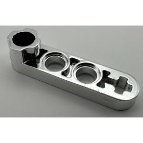   2825 | Chrome Silver Technic, Liftarm 1 x 4 Thin with Stud Connector | Custom Chromed by Bubul