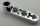2825 | Chrome Silver Technic, Liftarm 1 x 4 Thin with Stud Connector | Custom Chromed by Bubul
