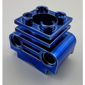   2850b | Chrome BLUE Technic Engine Cylinder | Custom Chromed by Bubul