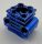 2850b | Chrome BLUE Technic Engine Cylinder | Custom Chromed by Bubul