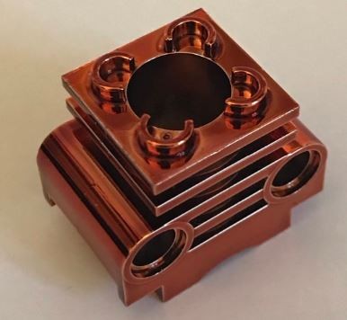 2850b | Chrome Copper Technic Engine Cylinder | Custom Chromed by Bubul