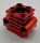 2850b | Chrome Red Technic Engine Cylinder | Custom Chromed by Bubul