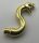 28588 | Chrome GOLD Snake Head with Open Mouth, Fangs and Curved Neck with Bar | Custom Chromed by BUBUL