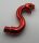 28588 | Chrome RED Snake Head with Open Mouth, Fangs and Curved Neck with Bar | Custom Chromed by BUBUL