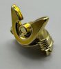 28679 | Chrome Gold Minifigure, Headgear Helmet Ninja (Samurai) Kabuto with Large Curved Crest and Rivets | Custom Chromed by Bubul