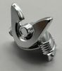 28679 | Chrome Silver Minifigure, Headgear Helmet Ninja (Samurai) Kabuto with Large Curved Crest and Rivets | Custom Chromed by Bubul