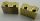 2877 | Chrome Gold Brick, Modified 1 x 2 with Grille | Custom Chromed by Bubul