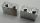 2877 | Chrome Silver Brick, Modified 1 x 2 with Grille | Custom Chromed by Bubul