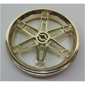   2903 | Chrome Gold Wheel 61.6mm D. x 13.6mm Motorcycle | Custom Chromed by Bubul