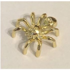   29111 | Chrome Gold Spider with Elongated Abdomen | Custom Chromed by BUBUL