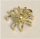 29111 | Chrome Gold Spider with Elongated Abdomen | Custom Chromed by BUBUL