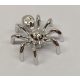 29111 | Chrome Silver Spider with Elongated Abdomen | Custom Chromed by BUBUL