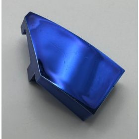   29120 Chrome BLUE Wedge 2 x 1 with Stud Notch Left Custom Chromed by BUBUL
