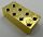 Chrome Lego brick up close 3001 - Chrome Gold Lego Brick 2 x 4 - Custom Chromed by Bubul