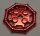 30033 Chrome-RED  Plate, Modified 2 x 2 with Bar Frame Octagonal  part number 30033 or 75937 Custom Chromed by Bubul
