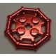 30033 Chrome-RED  Plate, Modified 2 x 2 with Bar Frame Octagonal  part number 30033 or 75937 Custom Chromed by Bubul