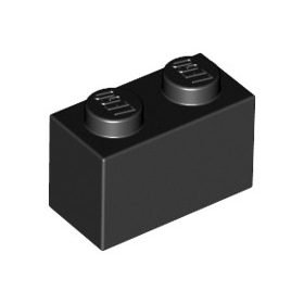 3004 | NEW LEGO Brick 1 x 2 Black