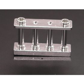   30055 | Chrome Silver Fence Spindled 1 x 4 x 2 | Custom Chromed by BUBUL