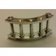 30056 | Chrome Silver Fence Spindled 4 x 4 x 2 Quarter Round | Custom Chromed by Bubul