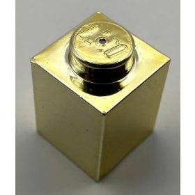 3005 | Chrome Gold Brick 1 x 1 | Custom Chromed by BUBUL