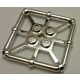 Chrome Silver Plate, Modified 2 x 2 with Bar Frame Square number: 30094 Custom Chromed by Bubul