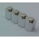 30137 | Chrome Silver Brick, Modified 1 x 4 Log | Custom Chromed by Bubul