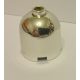 30151 | Chrome Silver Brick, Round 2 x 2 x 1 2/3 Dome Top - Blocked Open Stud | Custom Chromed by BUBUL