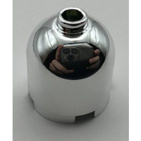   30151 | Chrome Silver Brick, Round 2 x 2 x 1 2/3 Dome Top - Hollow Stud | Custom Chromed by BUBUL