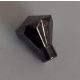 30153 Chrome TITAN Black Rock 1 x 1 Jewel 24 Facet Custom Chromed by BUBUL