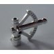 30154 Chrome Silver Minifigure, Utensil Sextant / Quadrant  30154 Custom Chromed by BUBUL