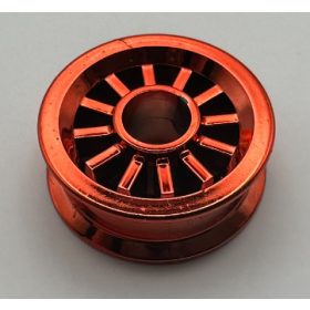   30155 Chrome RED Wheel Spoked 2 x 2 with Pin Hole  Part: 30155  Custom chromed by Bubul