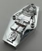 30164 | Chrome Silver Container, Coffin Lid with Mummy Relief Plain (Sarcophagus) | Custom Chromed by Bubul