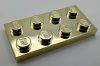 3020 Chrome Gold Lego Plate 2 x 4  Custom Chromed by BUBUL