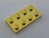 3020 Chrome Gold Lego Plate 2 x 4  Custom Chromed by BUBUL