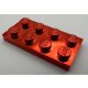 3020 Chrome RED Lego Plate 2 x 4  Custom Chromed by BUBUL