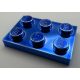 3021 Chrome Blue  Plate 2 x 3 Custom Chromed by BUBUL