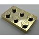 3021 Chrome Gold Plate 2 x 3 Custom Chromed by BUBUL