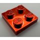 3022 Chrome RED Plate 2 x 2  part 3022 or 94148 Custom chromed by Bubul