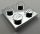 Lego part: 3022 Chrome Silver Plate 2 x 2   part: 3022 or 94148 Custom chromed by Bubul