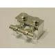 30236 | Chrome Silver Brick, Modified 1 x 2 with Handle | Custom Chromed by Bubul