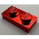 3023 | Chrome Red Plate 1 x 2 | Custom Chromed by Bubul