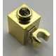 30241, 60475b | Chrome Gold Brick, Modified 1 x 1 with Clip Vertical | Custom Chromed by BUBUL