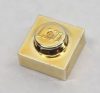 3024 | Chrome Gold Plate 1 x 1 | Custom Chromed by BUBUL