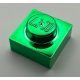 3024 | Chrome Green Plate 1 x 1 | Custom Chromed by BUBUL